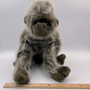 Rumbles Silverback Gorilla Shaggy TY Preloved Stuffed Animal Toy Plush